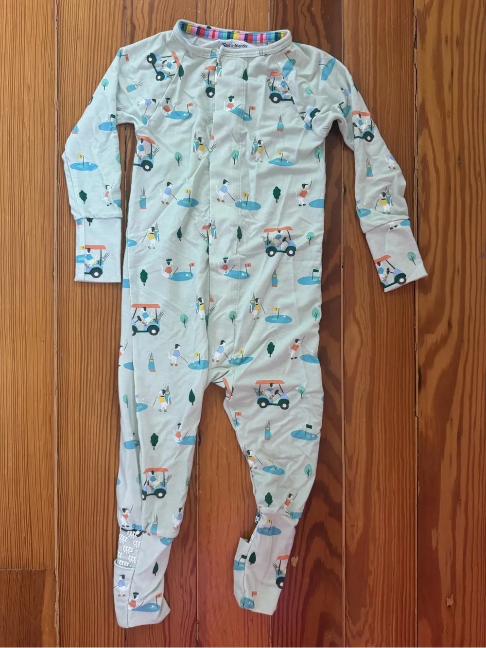 Magnetic Me Golf Print One-Piece Pajamas